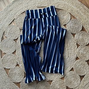 Striped flowy pants